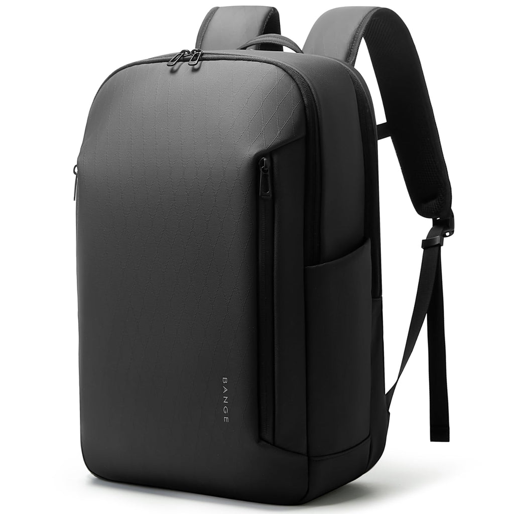 BANGE Business Smart Backpack for Men and Women，can holds 15.6 Inches Laptop Backpack, Waterproof Commute Work Travel Backpack, Flight Carry-On (black)