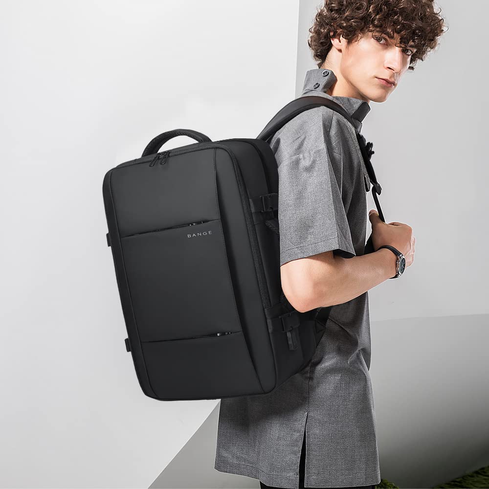 BANGE Travel Backpacks,Flight Approved Carry On Backpacks, 17 - inch Laptop Backpack for International Travel Bag,Weekender Luggage Backpack for Men