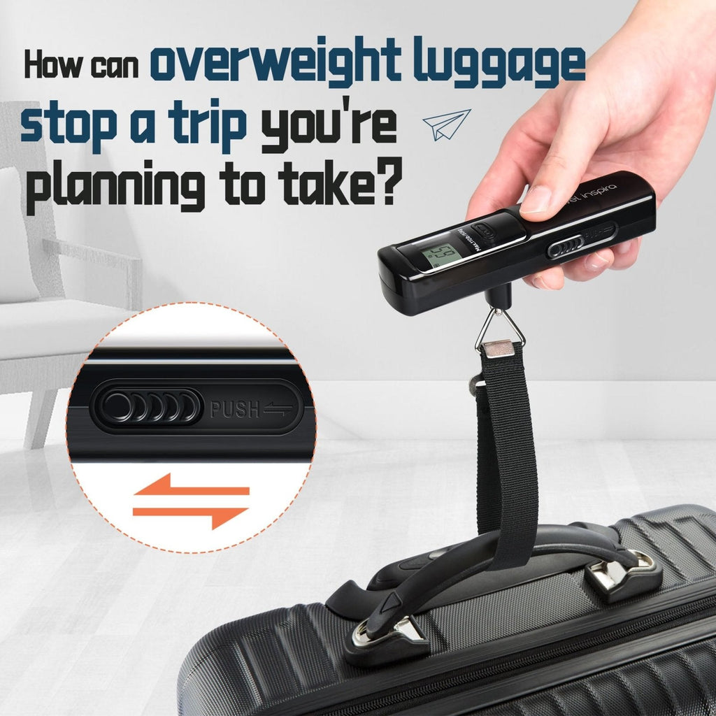 Battery - Free Luggage Scale, Suitcase Scale for Travel, 110 lbs/50 kg, Portable Handheld Weight Scale, No Batteries Needed
