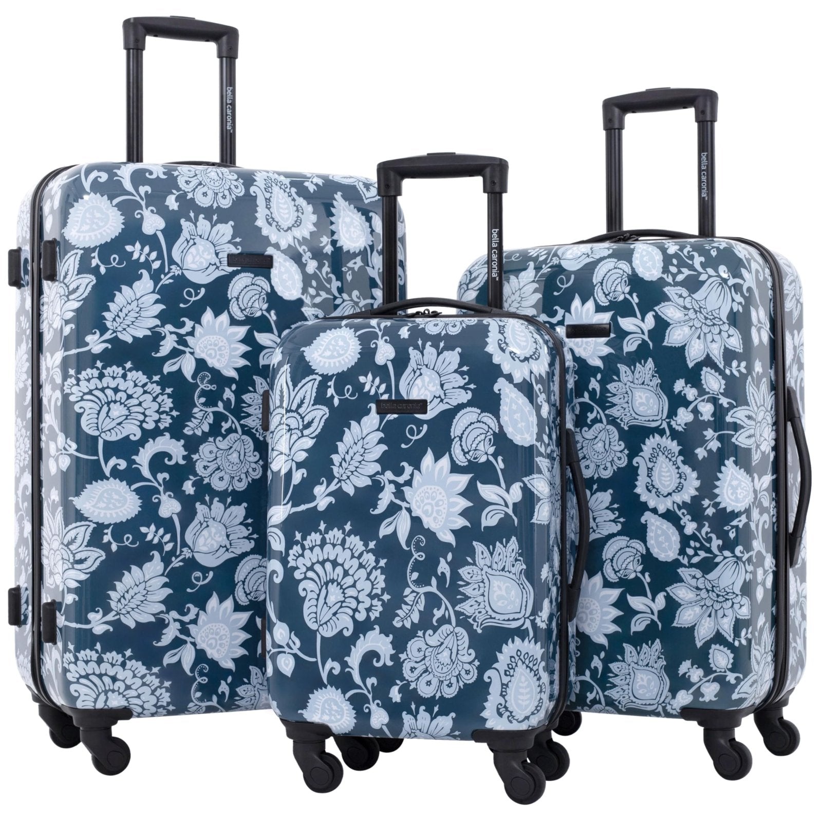 Bella Caronia 3 Piece or 20" Carry-On Set Voguish Luggage Set, Royal Pattern, 3 Piece Set