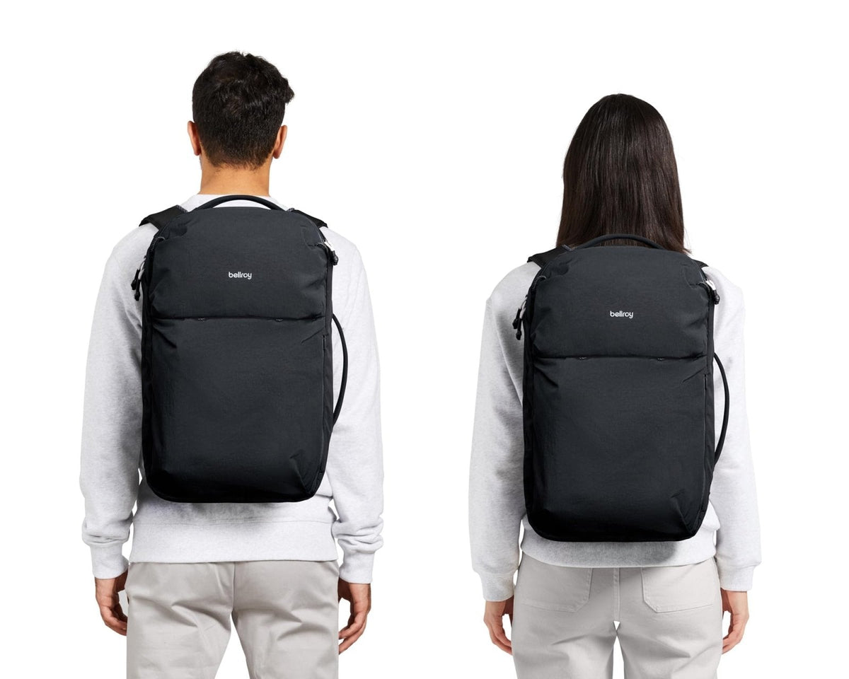 Bellroy Lite Travel Pack 30L (carry - on backpack, travel backpack for international travelers, with laptop pocket, interior packing cells and tuck - away shoulder straps) - Black