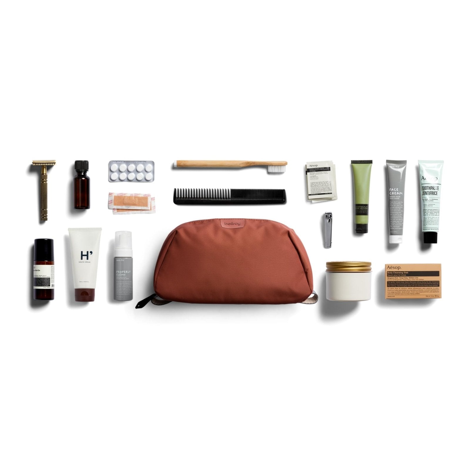 Bellroy Toiletry Kit Plus – (Toiletries pouch, bag) - Clay