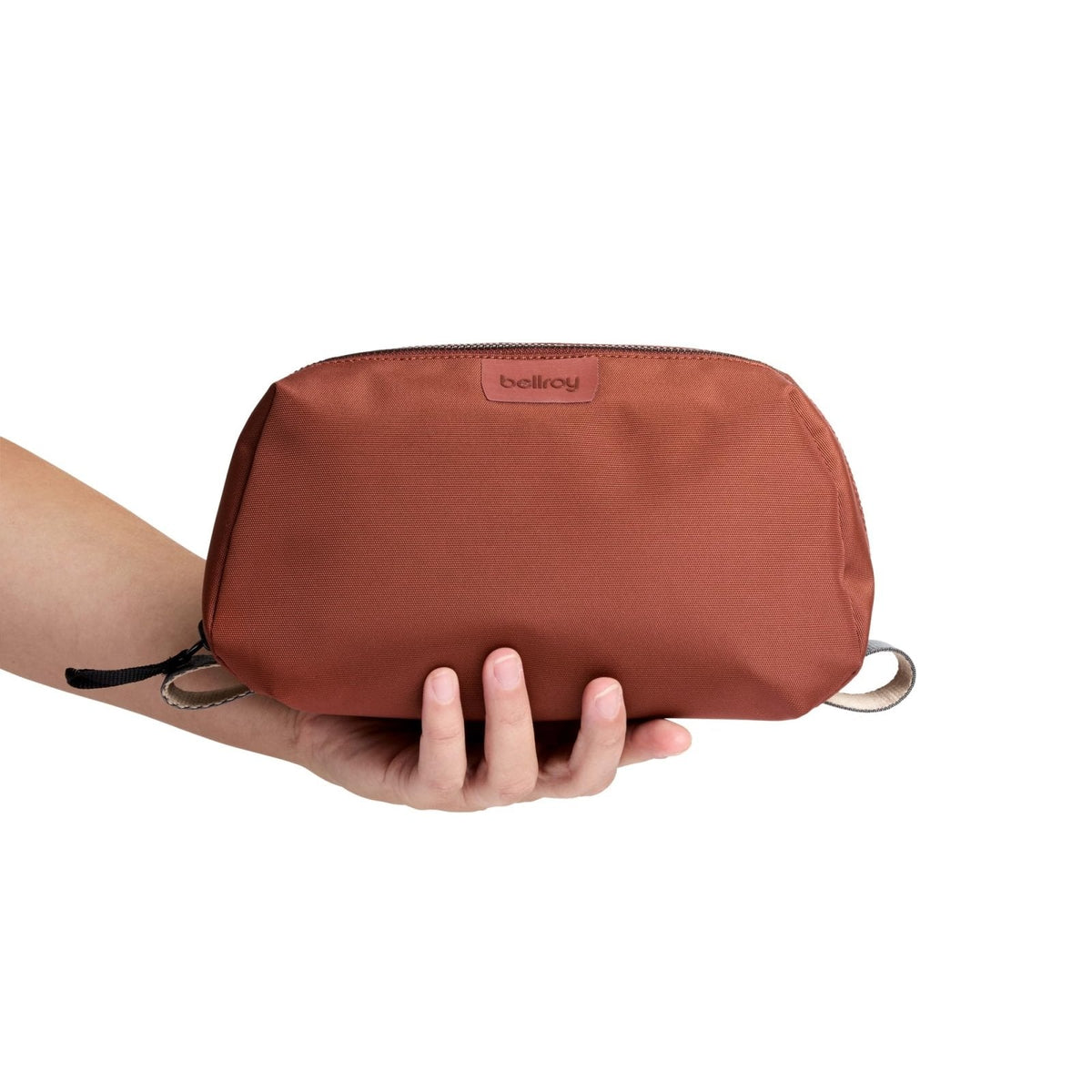 Bellroy Toiletry Kit, water - resistant woven toiletry travel bag (toiletries, cologne, shaving accessories, hairbrush, toothbrush) - Clay