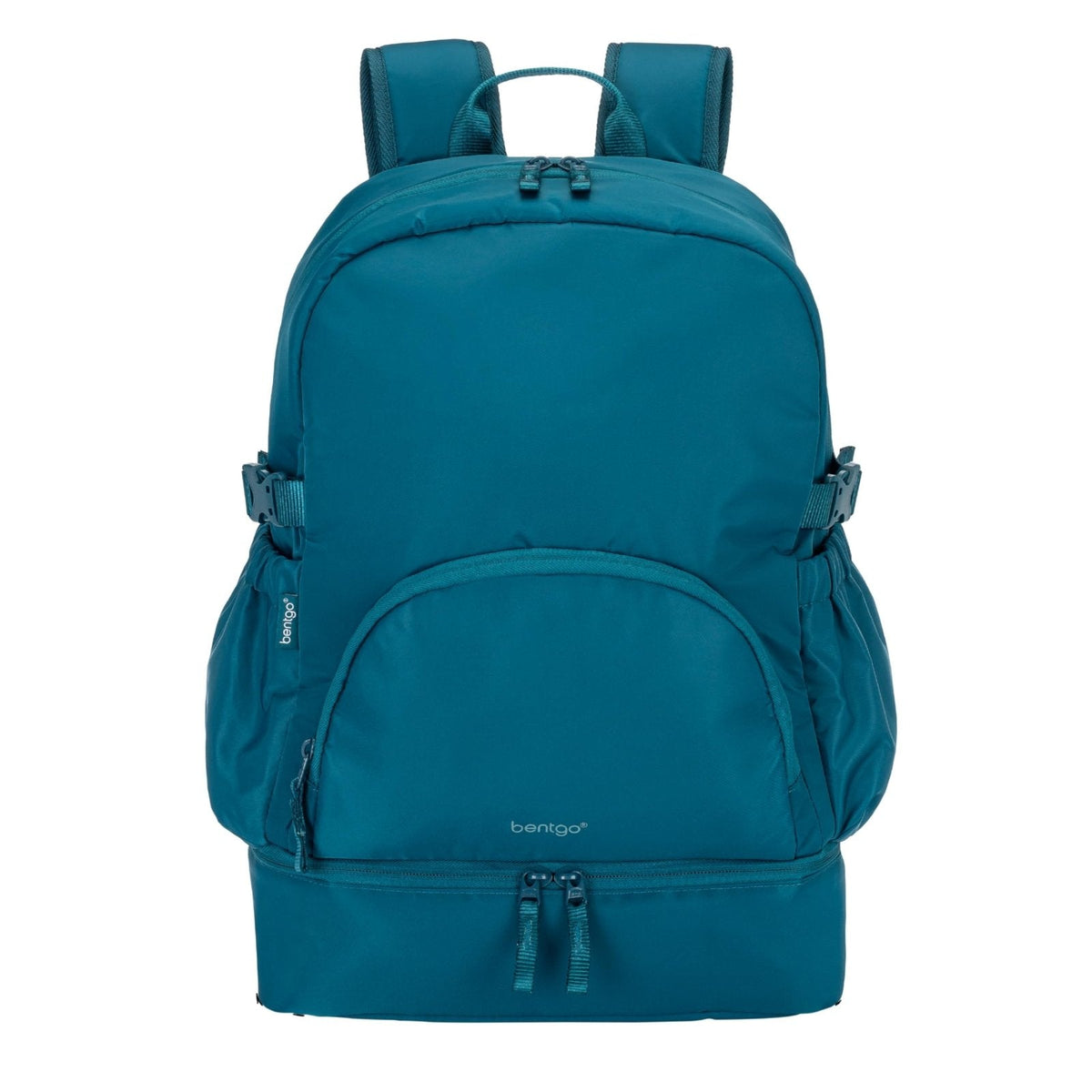 Bentgo 2-in-1 Adult Backpack & Insulated Lunch Bag – Lightweight, Water-Resistant Travel Backpack with 9 Compartments, Laptop Sleeve & Trolley Sleeve for Work & Everyday Use (Deep Teal)