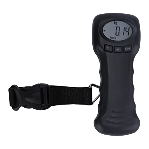 BESPORTBLE Digital Luggage Scale Portable with Backlit LCD Display Handheld Travel Weight Scale for Suitcases and Postal Use Compact Design with Nylon Strap Measures up to 110Lb/50Kg