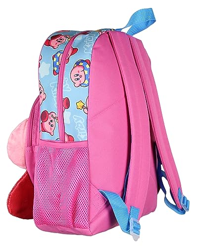 Bioworld Nintendo 3-D Kirby Travel Backpack 16" Sublimated Print Bag
