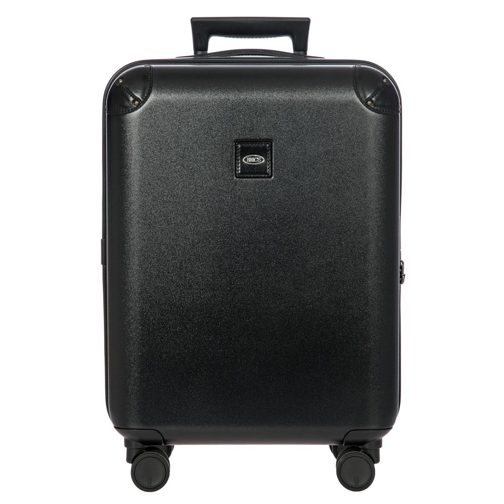 Bric's Amalfi Lightweight Hard Shell Suitcase – Expandable Carry-On with Water-Repellent Zip, Smooth 360° Wheels & TSA Lock - 21 Inch, Black