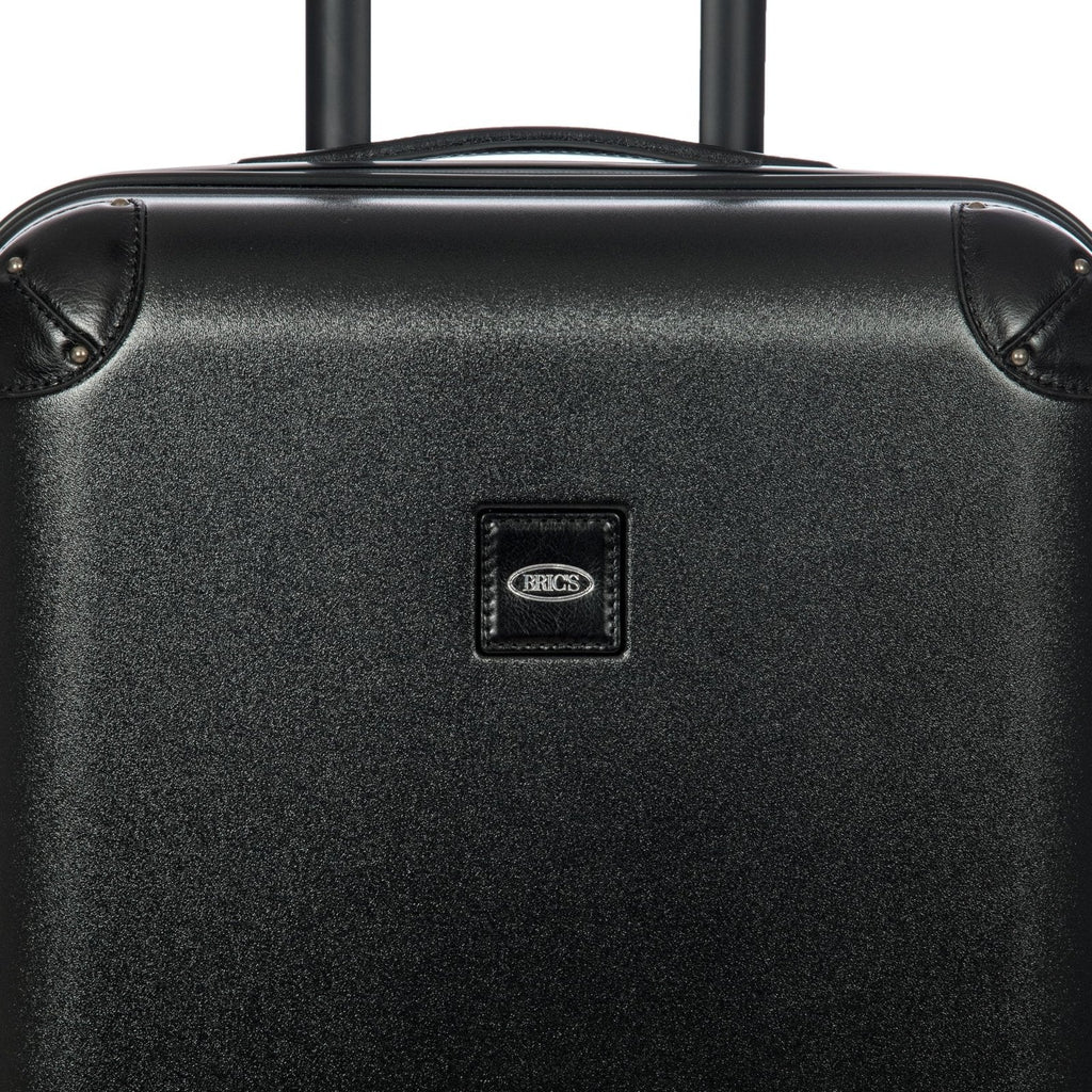 Bric's Amalfi Lightweight Hard Shell Suitcase – Expandable Carry - On with Water - Repellent Zip, Smooth 360° Wheels & TSA Lock - 21 Inch, Black