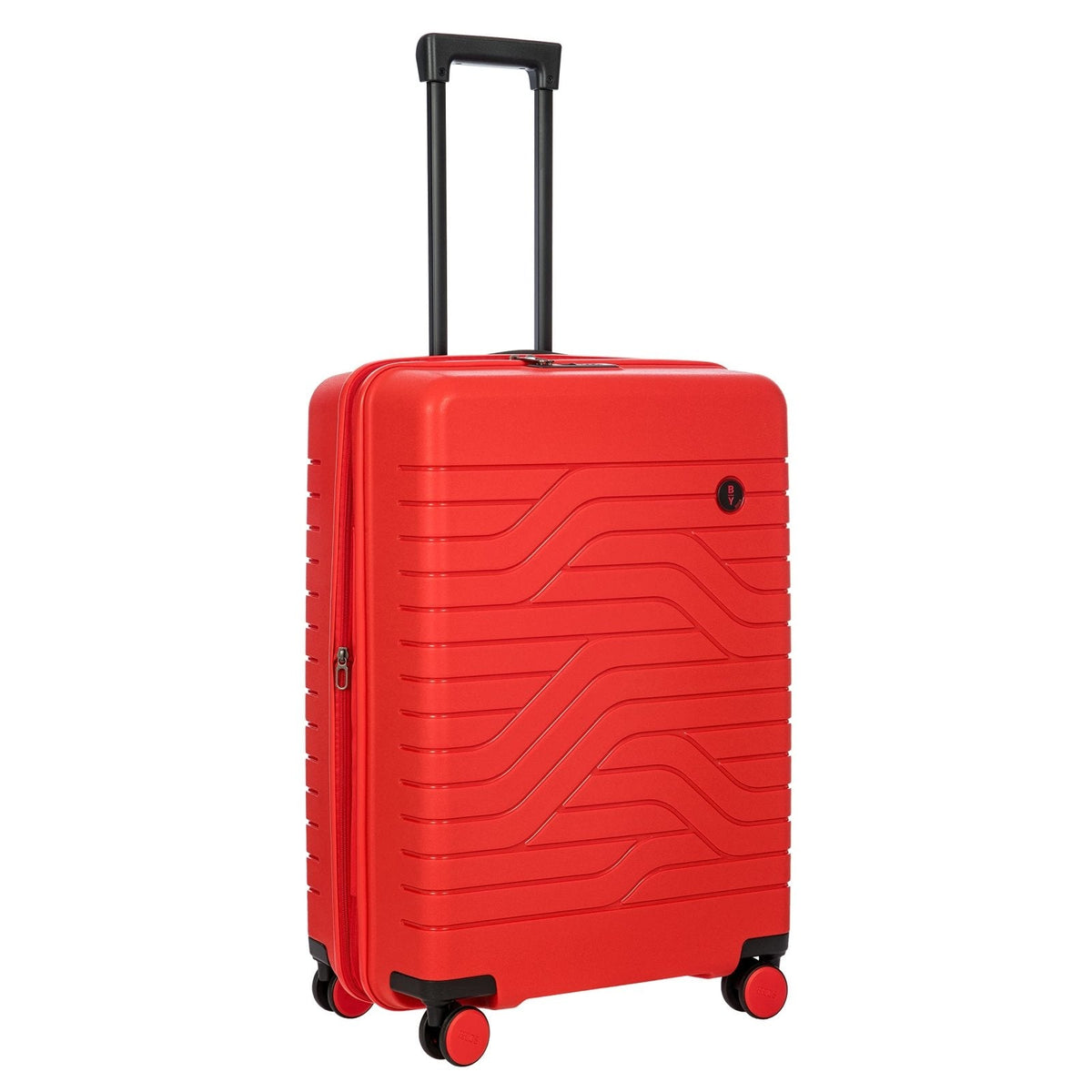 Bric's B|Y Ulisse Expandable Spinner Suitcase, Lightweight Polypropylene Hard Shell Luggage with 360° Rubber - Coated Double Wheels, TSA - Approved Lock and Organized Interior - 28 Inch, Red