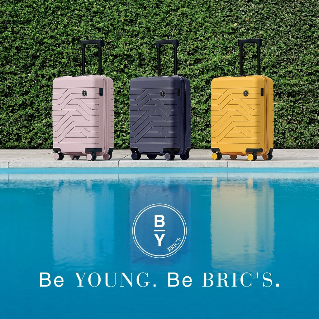 Bric's B|Y Ulisse Expandable Spinner Suitcase, Lightweight Polypropylene Hard Shell Luggage with 360° Rubber - Coated Double Wheels, TSA - Approved Lock and Organized Interior - 28 Inch, Mango