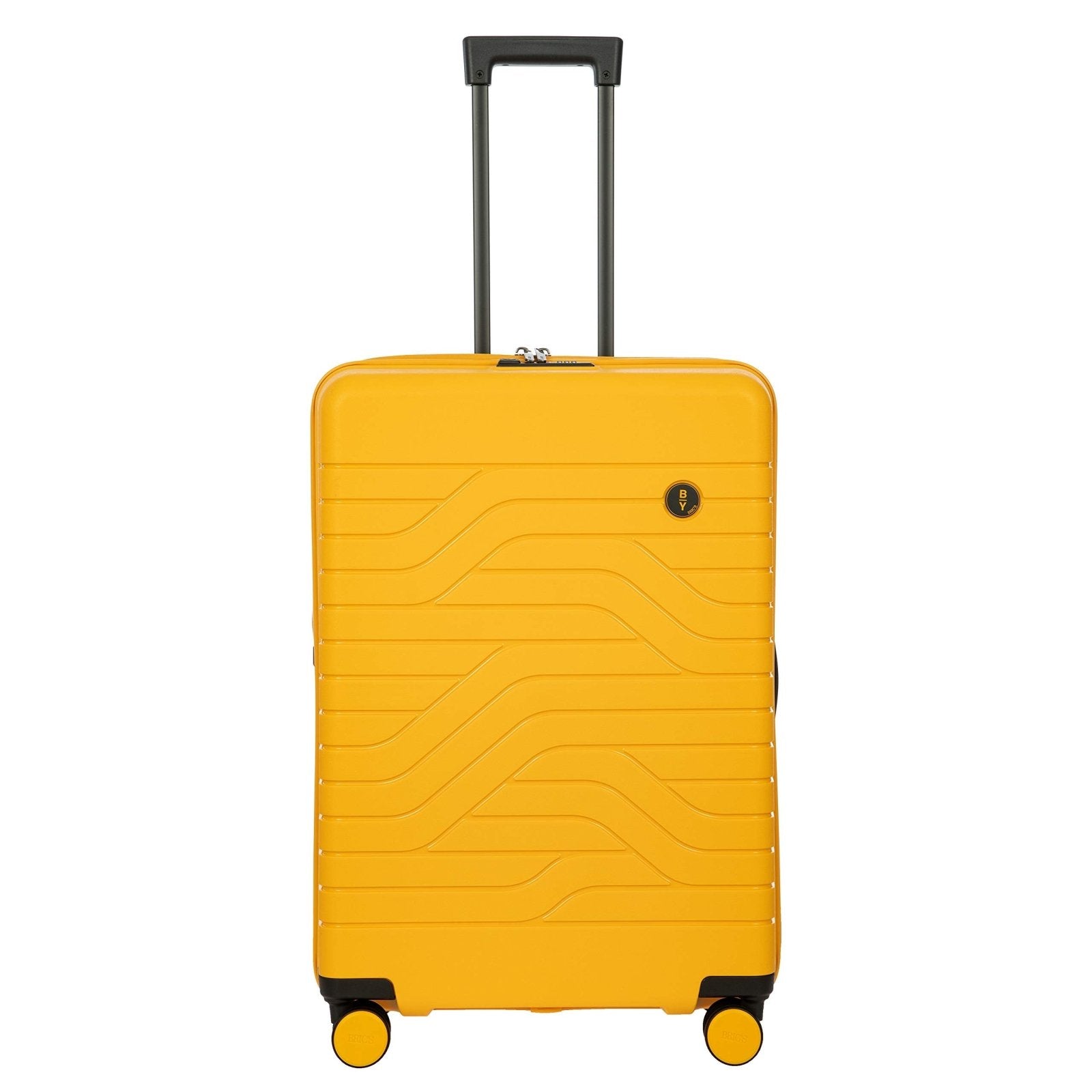 Bric's B|Y Ulisse Expandable Spinner Suitcase, Lightweight Polypropylene Hard Shell Luggage with 360° Rubber-Coated Double Wheels, TSA-Approved Lock and Organized Interior - 28 Inch, Mango