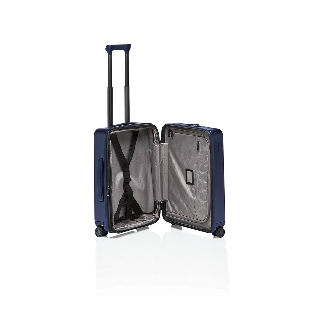 Bric's PORSCHE DESIGN 21" Spinner Expandable Carry - On Luggage - 15" Laptop Compartment - Roadster Travel Hardside Suitcase - Dark Blue Matte