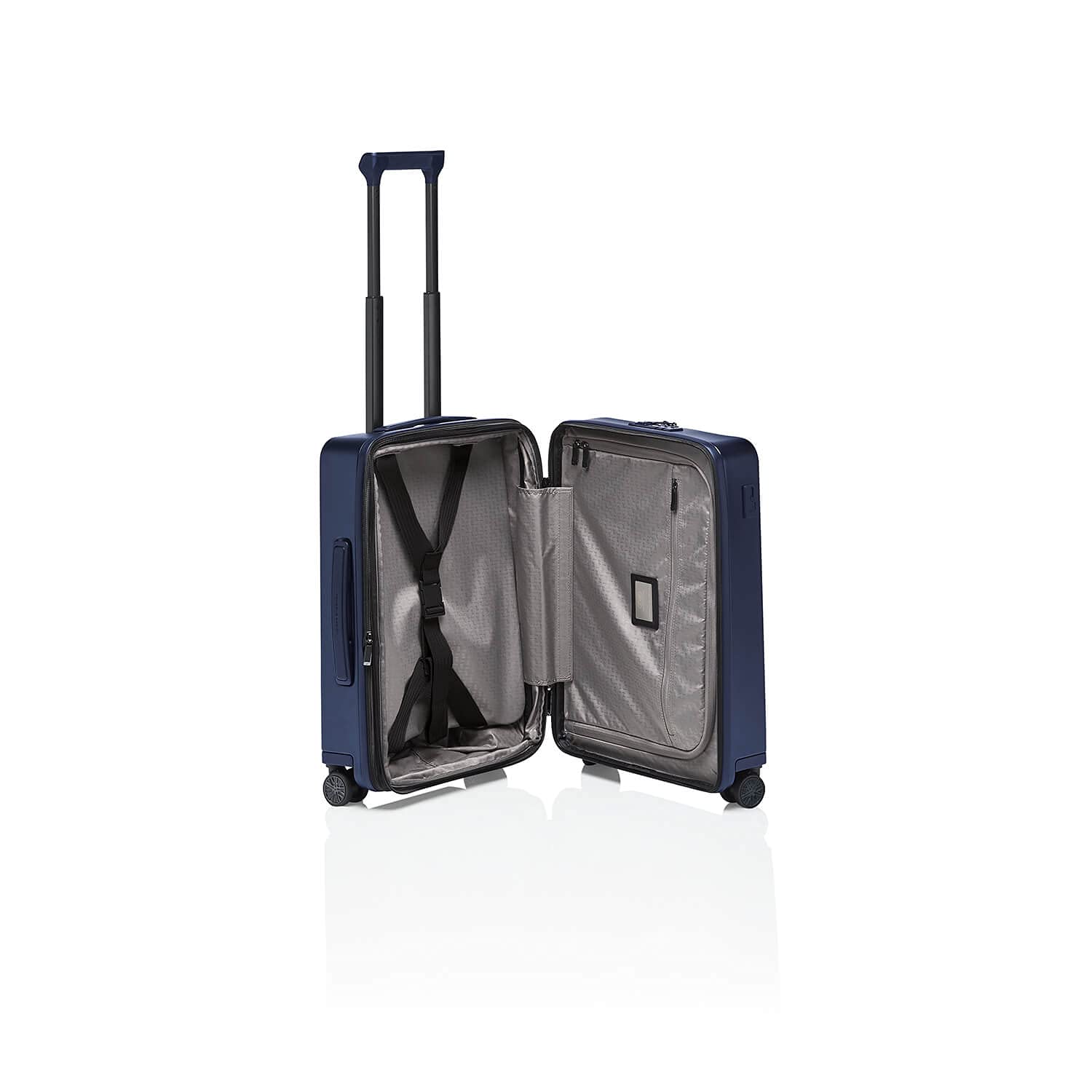 Bric's PORSCHE DESIGN 21" Spinner Expandable Carry - On Luggage - 15" Laptop Compartment - Roadster Travel Hardside Suitcase - Dark Blue Matte