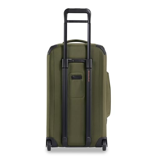 Briggs & Riley 27" Medium Upright Duffle - Checked Luggage for Travel, Suitcases with Wheels, Softside Rolling Bag for Men & Women, Self - Repairing Zipper - ZDX Collection, Hunter