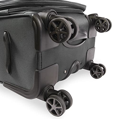 Brookstone Harbor 21" Softside Spinner Suitcase