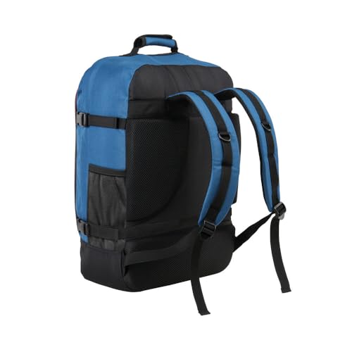 Cabin Max Metz 44L Travel Backpack Carry on Luggage Sized 55x40x20cm (22x16x8) Lightweight (Navajo Blue)