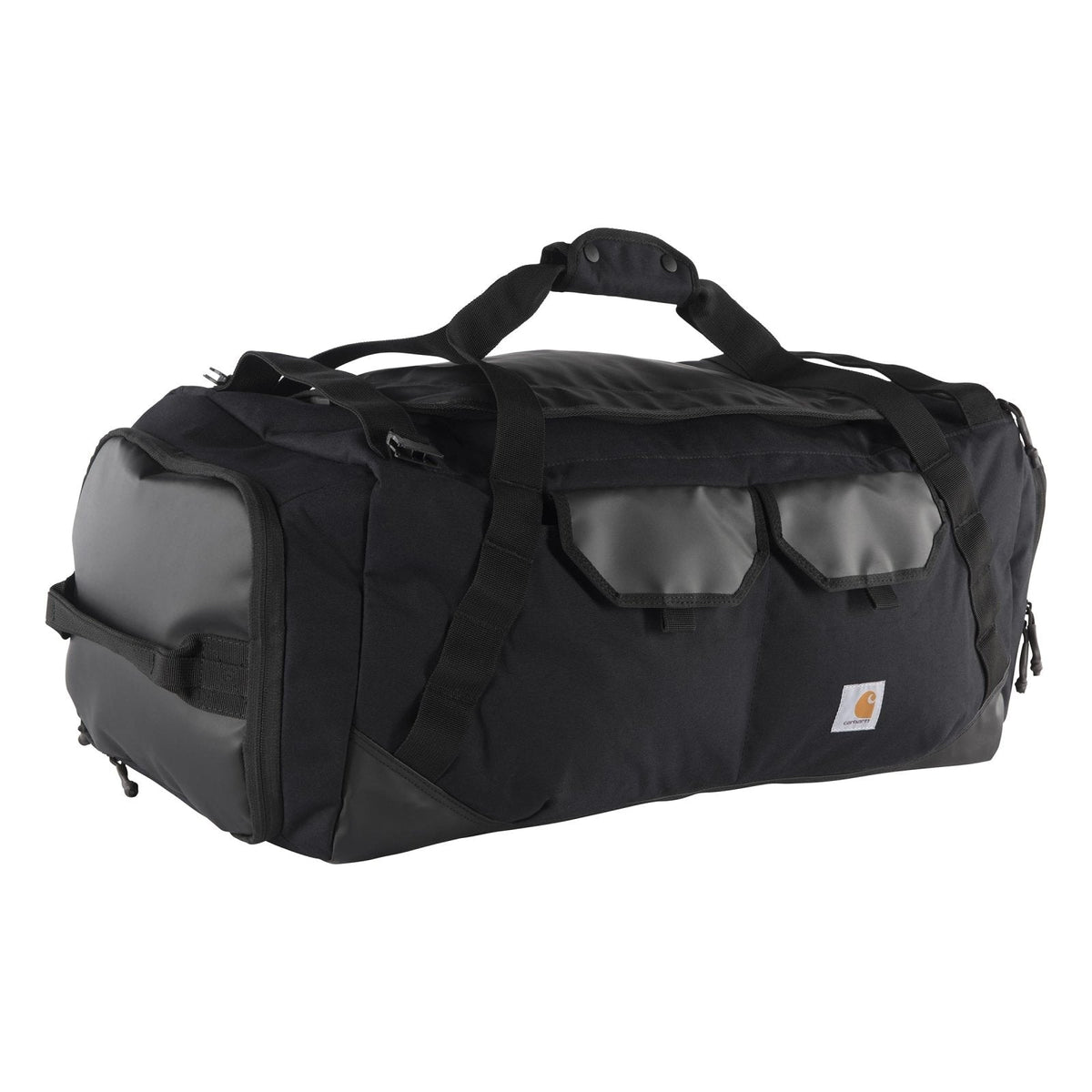 Carhartt Heavy Haul Utility Duffel Bag's, Water-Resistant Packable Bag for Jobsite, Gym, and Travel, Black, 75L