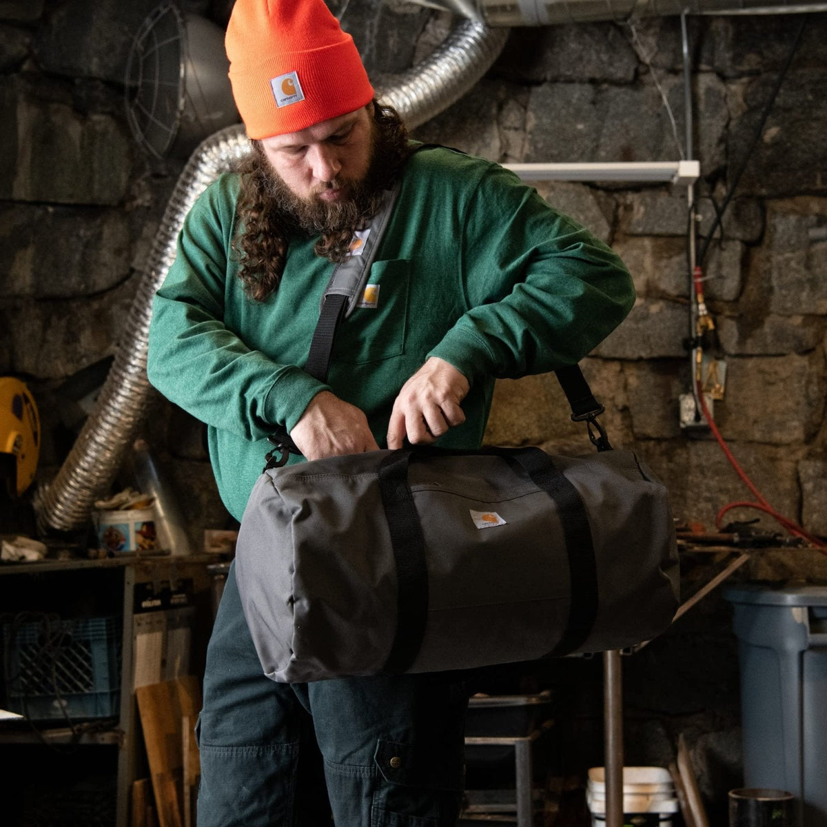 Carhartt Trade Series 2 - in - 1 Packable Duffel with Utility Pouch, Black
