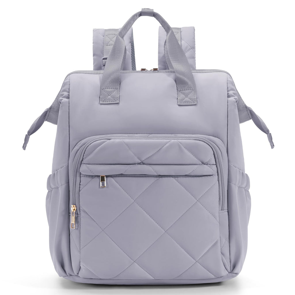 CEI-CEI Diaper Bag Backpack for Mom and Dad, Puffer Baby Bag Backpack with Insulated Pocket, Water-Resistant, Unisex Travel Backpack with Changing Pad & Stroller Straps