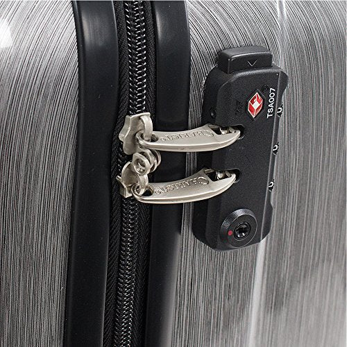 Chariot Duro 21" Laptop Hardside Carry-On Spinner Luggage (Silver)
