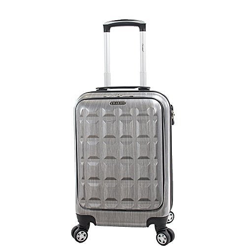 Chariot Duro 21" Laptop Hardside Carry-On Spinner Luggage (Silver)