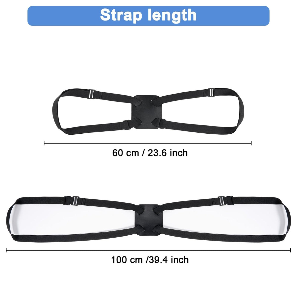 Chelmon 2 Pack Luggage Straps, Ajustable Elastic Bungee Belt for Suitcases, Add Extra Bag Easy and Securely for Travel