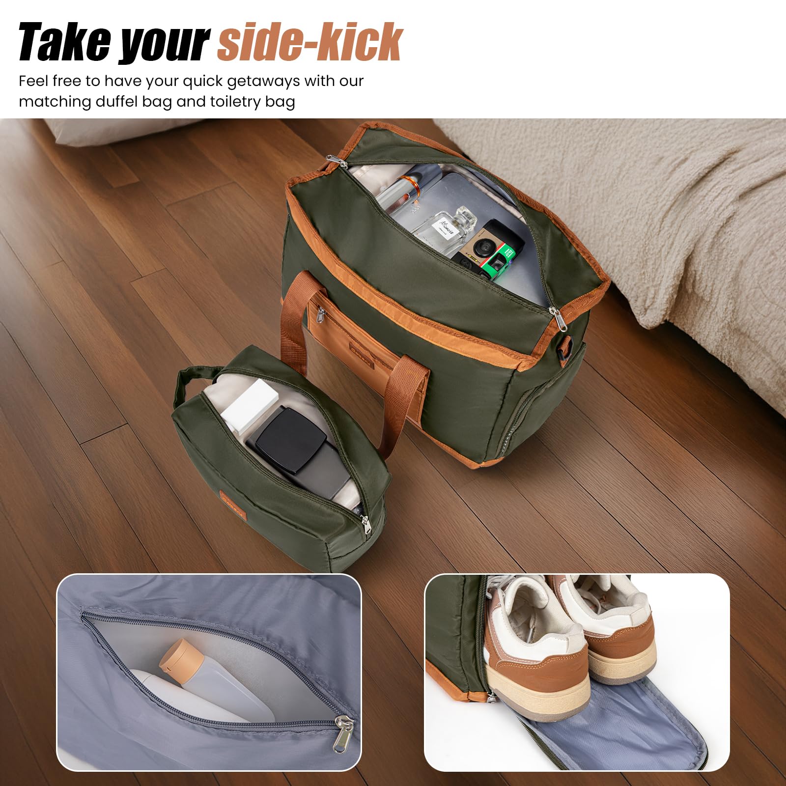 Cobens Expandable Luggage Sets 5 Piece with Detachable Spinner Wheels and TSA Lock,ABS Hard Case Suitcases with Wheels,Carry On Luggage Set