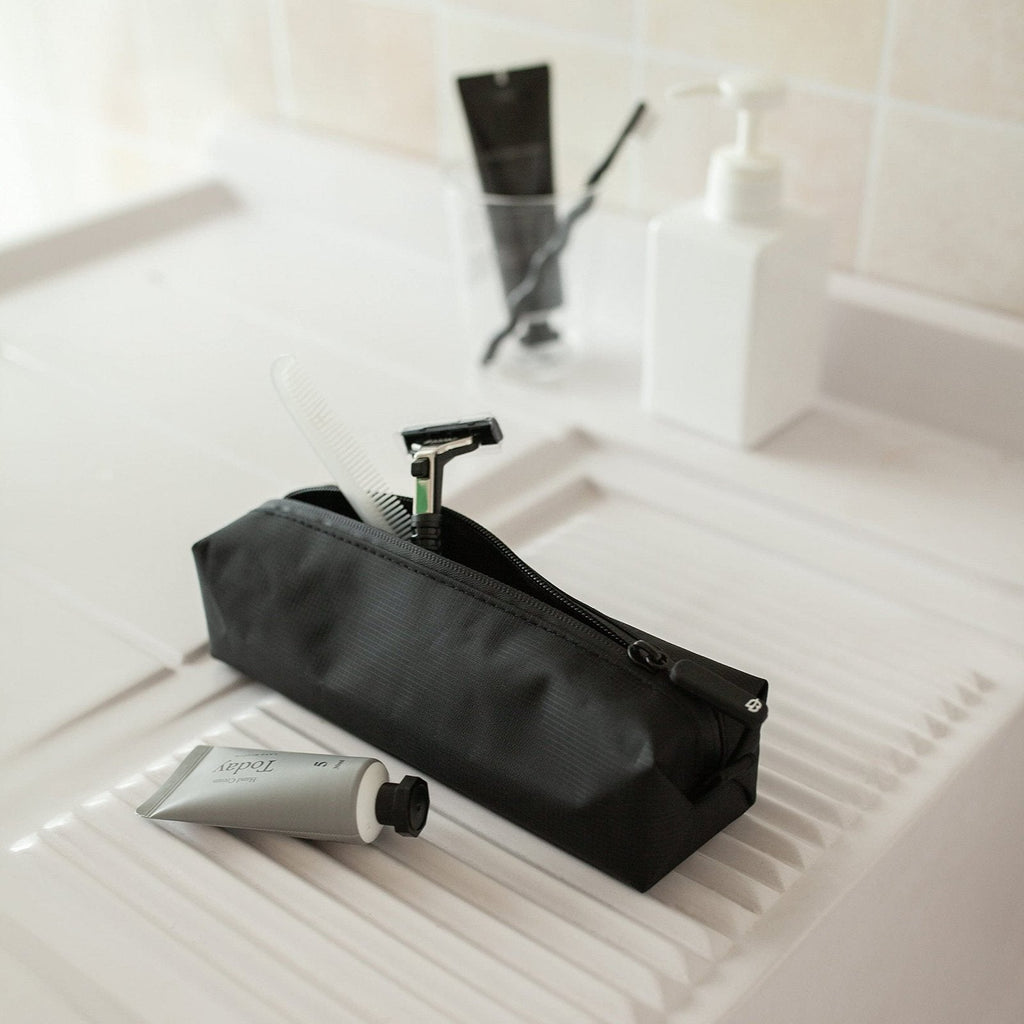 Comfyable Small Toiletry Bag for Men, Slim Mini Toothbrush Case, Mini Dopp Kit Bag for Electronics, Tech, Gym, Water - Resistant Essentials Pouch, Green