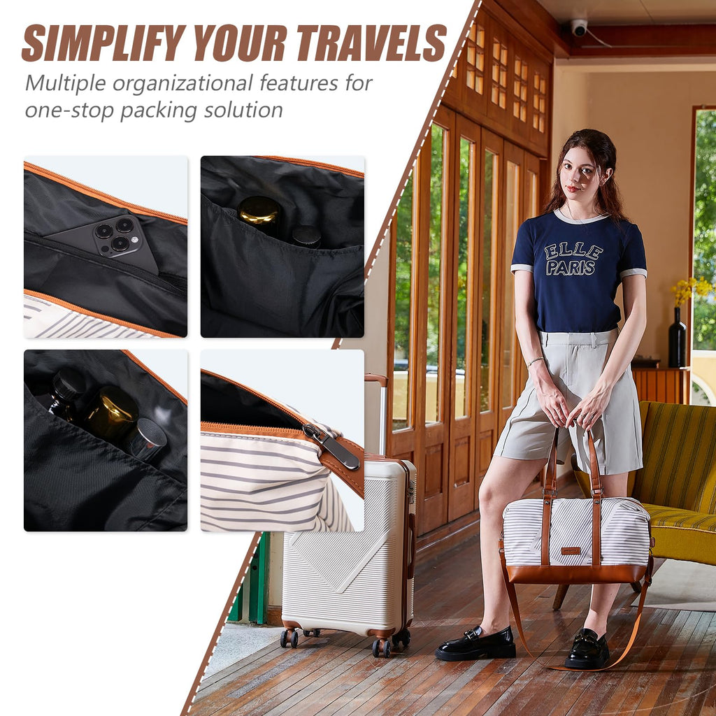 CONCEPTEN Luggage Sets 5 Piece, Suitcases With Wheels, Lightweight Travel Luggage Set With TSA Lock, ABS Hardshell Carry On Suitcase Set, Tangerine