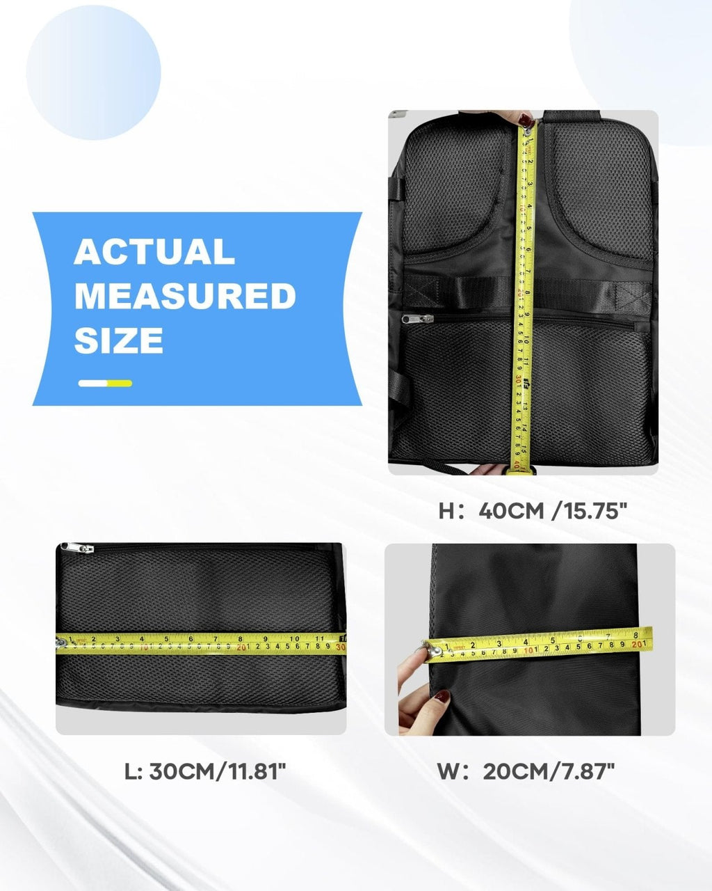 coowoz Travel Backpack Carry On for Women Man Gym Backpack with Laptop Compartment Mochila de Viaje Teacher Personal Item Backpacks Rucksack Airplane Accessories Must Haves,Black Small