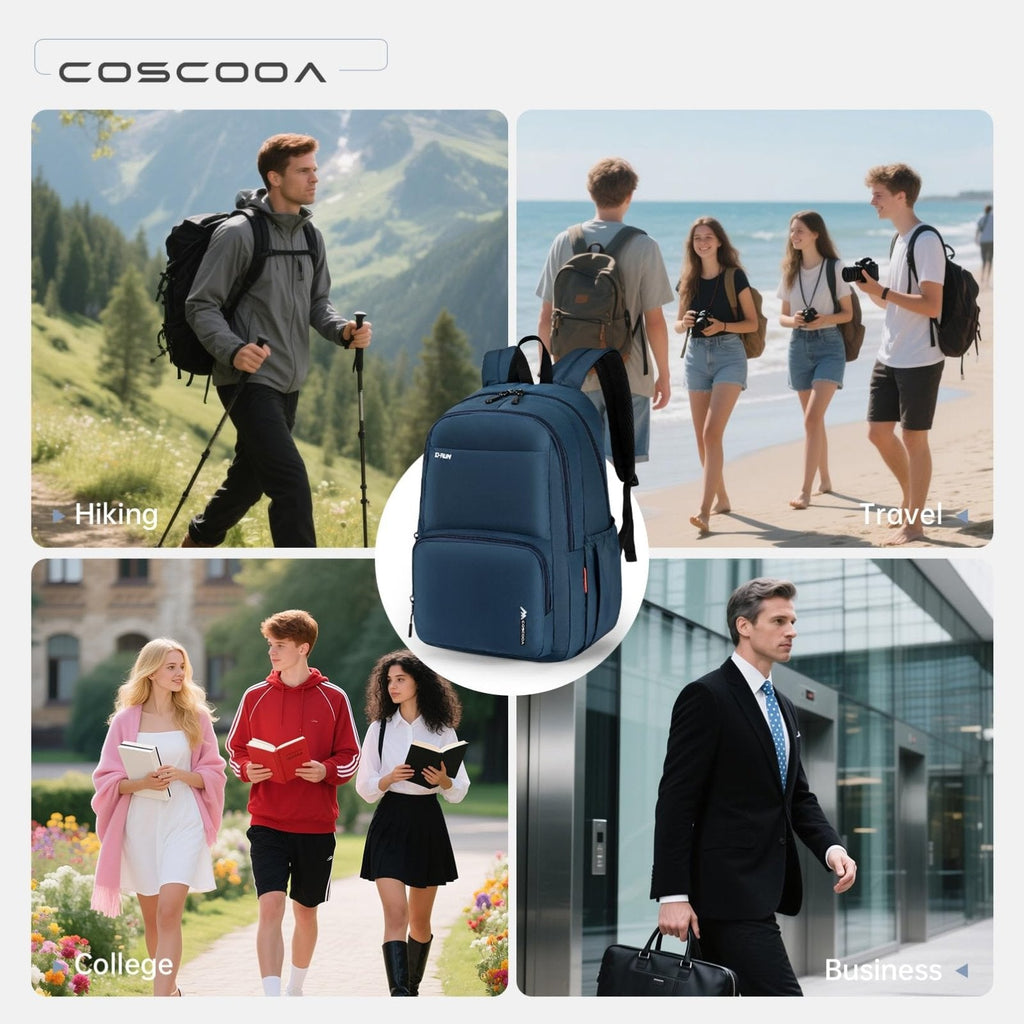 COSCOOA 17x10x9 Personal Item Bag United Airlines,Small Carry On Backpack 20L,Flight Approved Underseat Travel Luggage Bag, Mochila de Viaje,Cabin Size Lightweight Travel Backpack