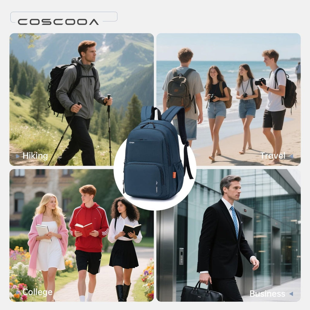 COSCOOA 40x30x15cm Personal Item Travel Ryanair Backpack,16x12x6inch Small Carry On Backpack 20L,Flight Approved Underseat Travel Luggage Bag,Mochila de Viaje,Cabin Size Lightweight Backpack