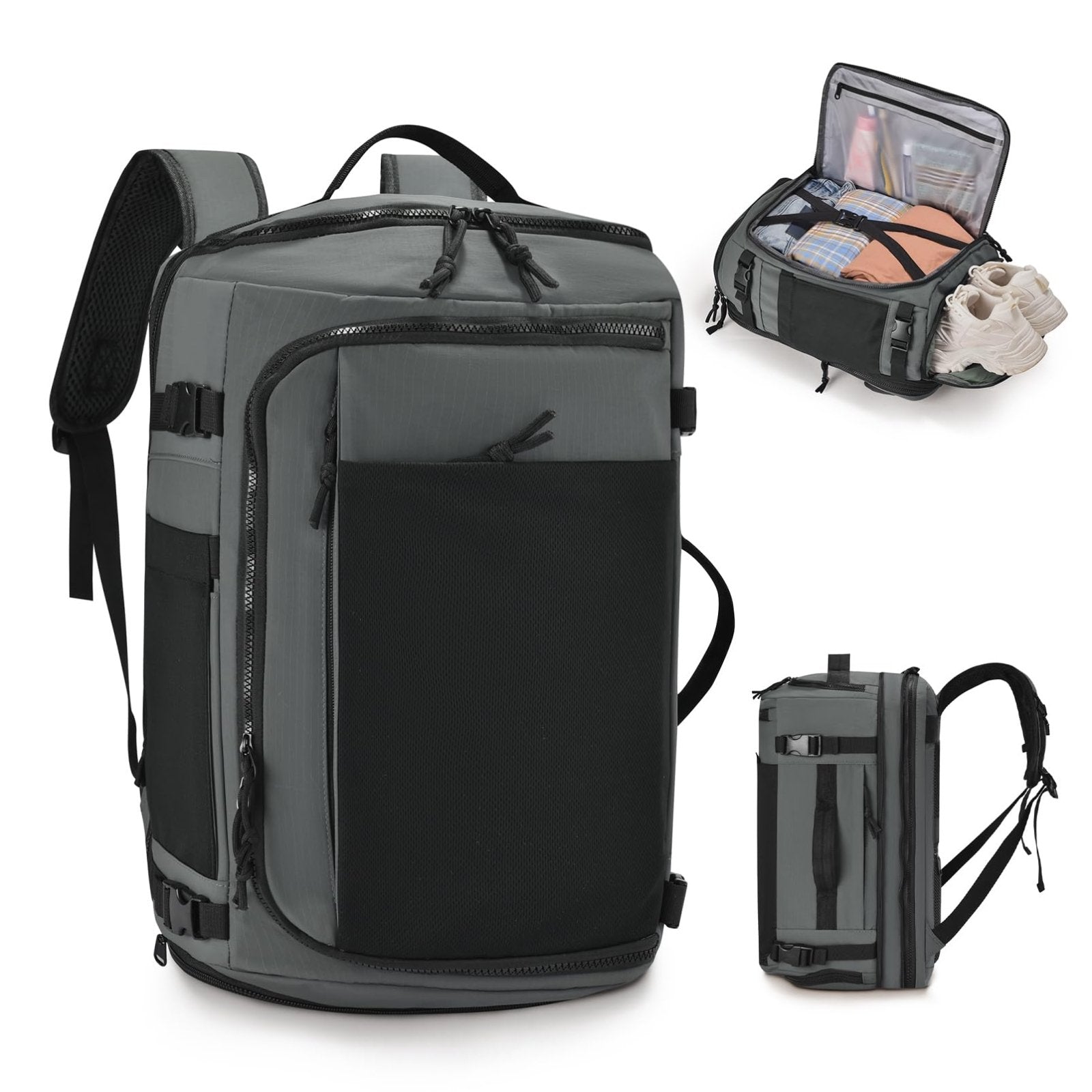COSCOOA Carry On Travel Backpack 40x30x20cm Expandable 30-35L, 40x30x25cm Personal item Size Bag,15.6inch Laptop Backpack with Shoe Compartment and Wet Pockets,Mochila de Viaje
