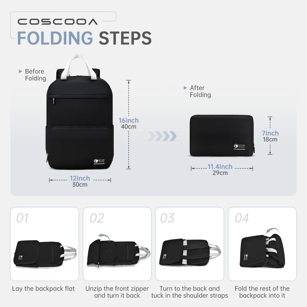 COSCOOA Travel Backpack United Airlines Personal Item Bag 17x10x9,Small Carry On Backpack 20L Flight Approved Underseat Ryanair 40x20x25 CM Travel Bag,Mochila de Viaje,Cabin Size Lightweight Backpack