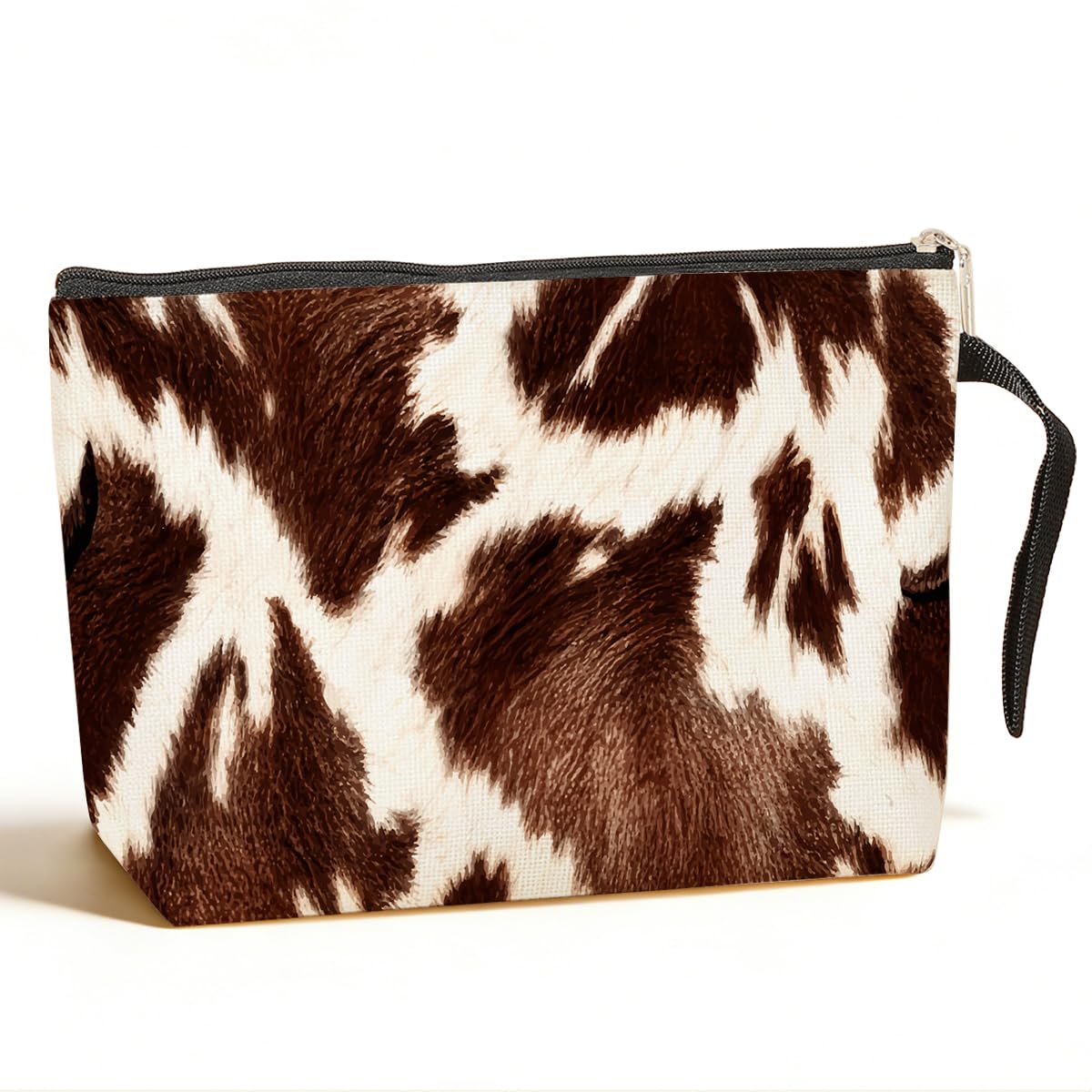 Cow Themed Gifts Makeup Bag Western Stuff Cosmetic Bag Makeup Pouch Cow Print Stuff Travel Organizer Cow Gifts For Cow Lovers Women Sisters Aunts Daughter Niece Birthday Anniversary Mother's Day