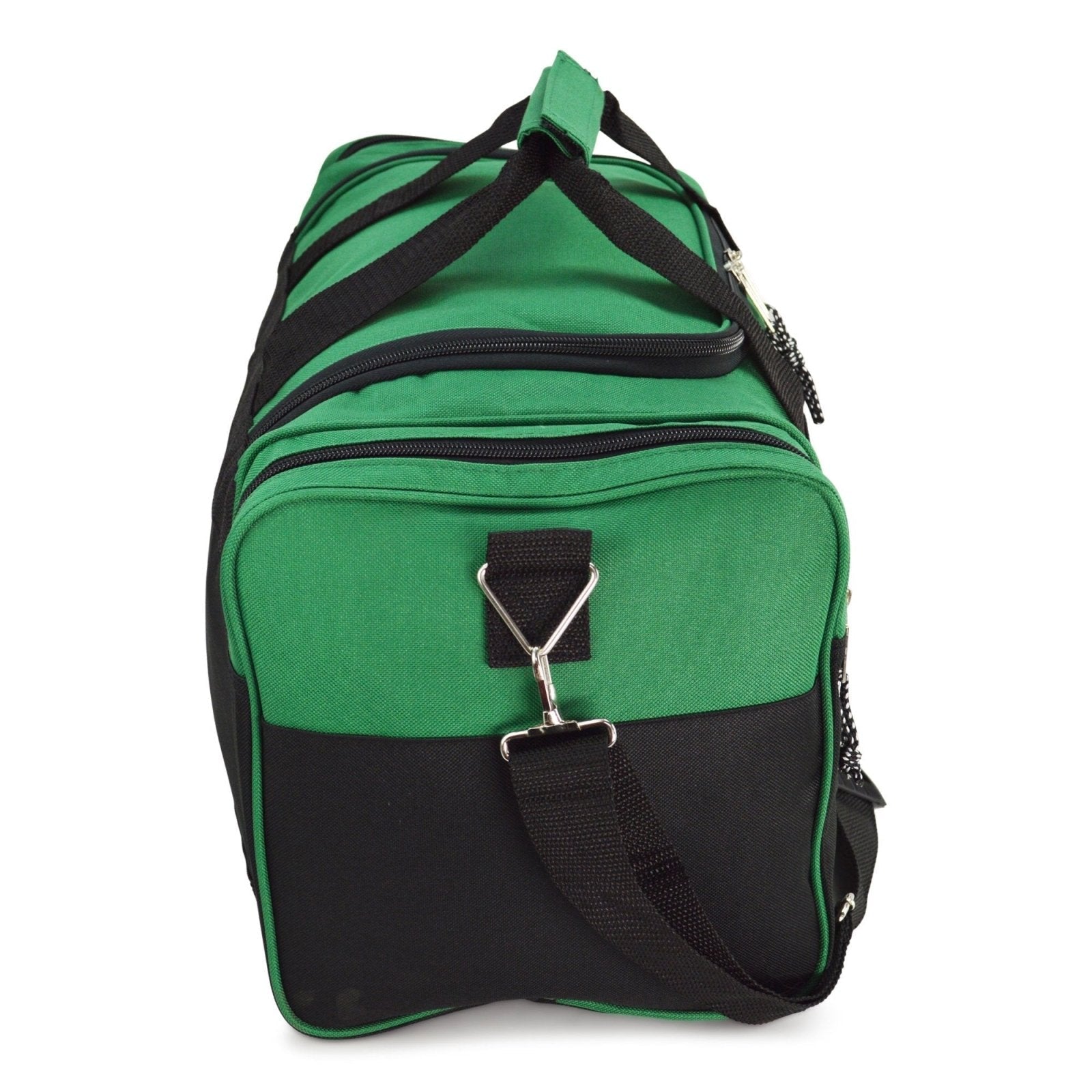 DALIX 21" Blank Sports Duffle Bag Gym Bag Travel Duffel Adjustable Strap in Green
