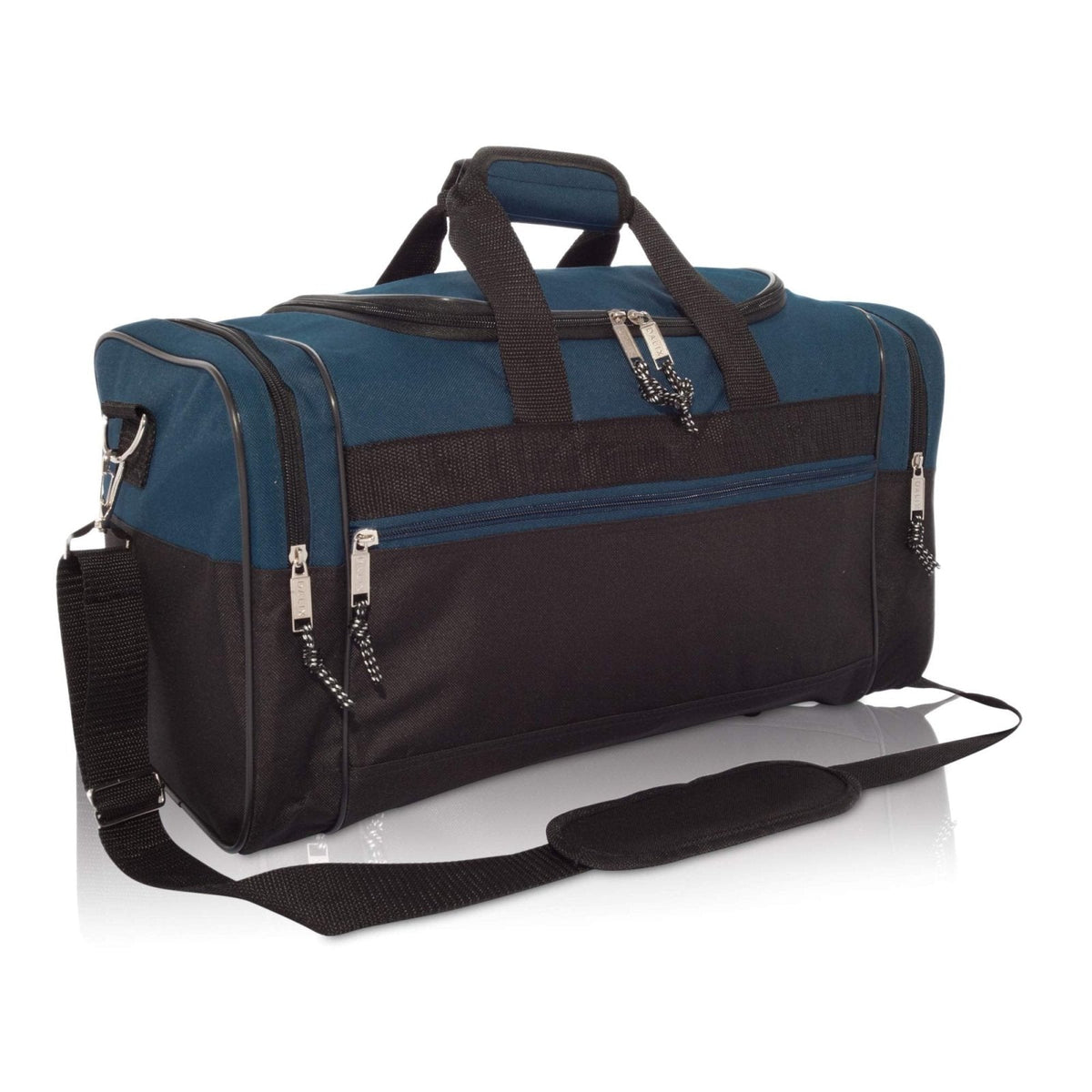 Dalix Medium Duffle Bag Duffel Bag in Black and Navy Blue Gym Bag