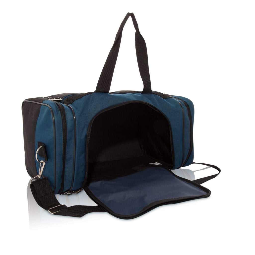 Dalix Medium Duffle Bag Duffel Bag in Black and Navy Blue Gym Bag