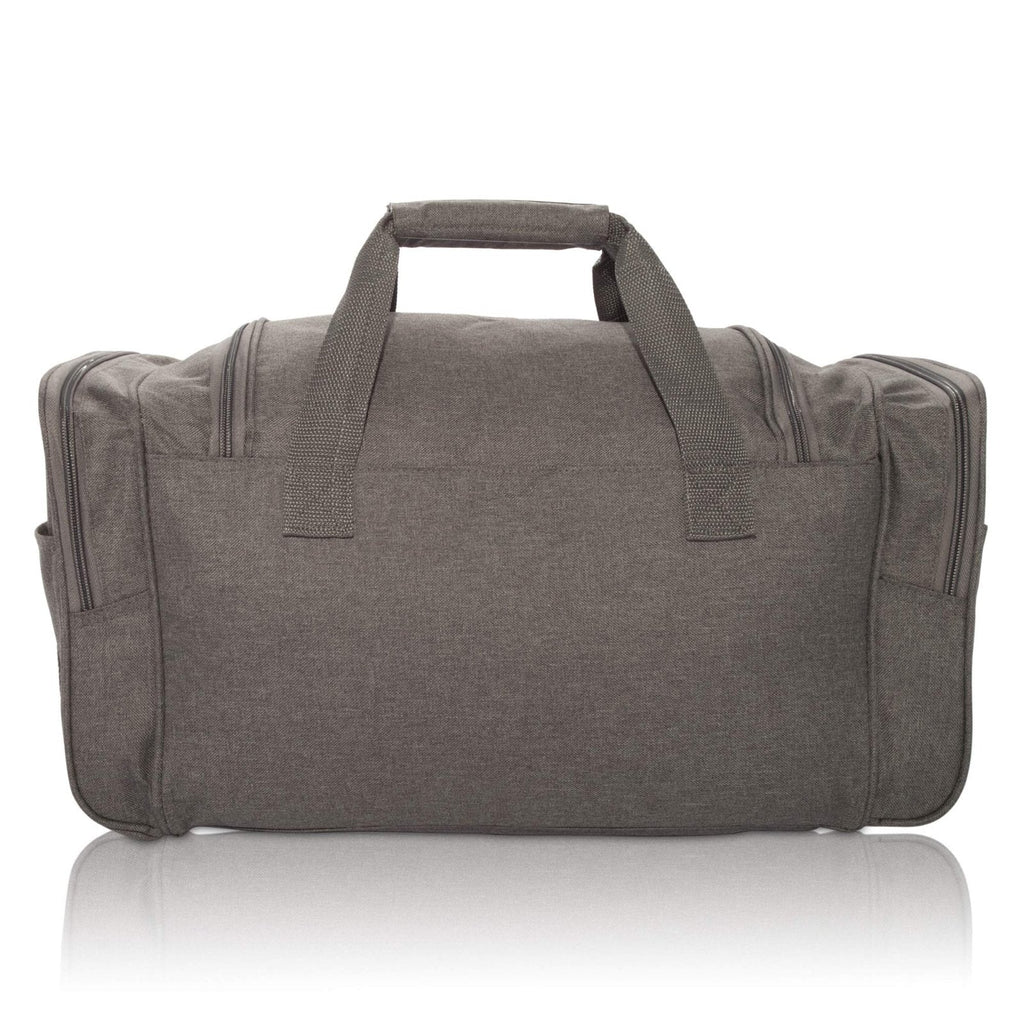 DALIX Signature Travel or Gym Duffle Bag in Gray Large