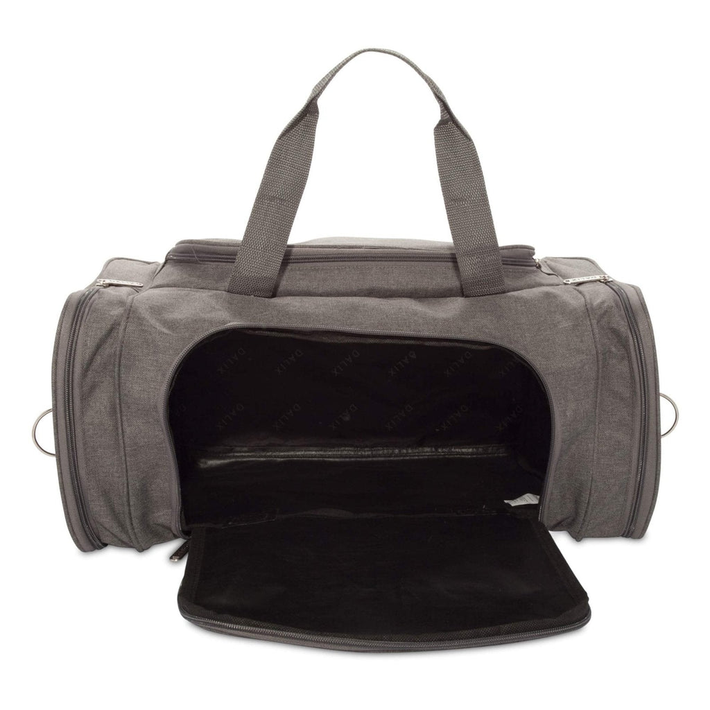 DALIX Signature Travel or Gym Duffle Bag in Gray Large