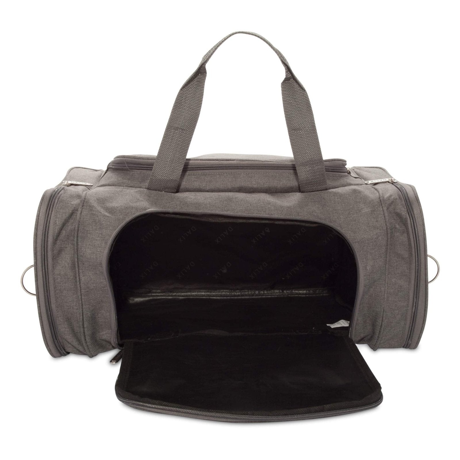 DALIX Signature Travel or Gym Duffle Bag in Gray Large