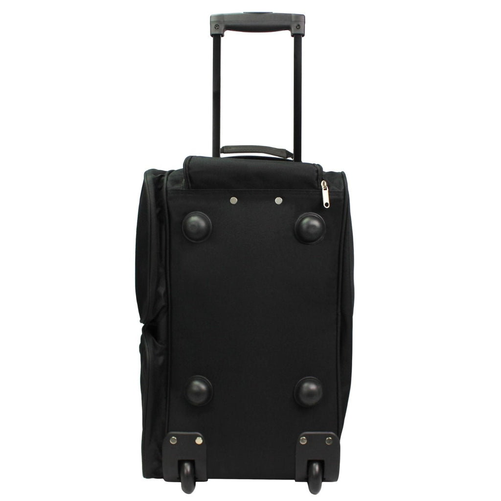 Dejuno 20 - inch Carry - on Rolling Duffle Bag - Charcoal