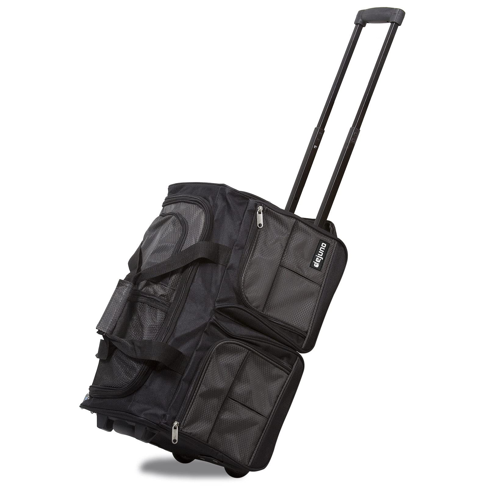 Dejuno 20-inch Carry-on Rolling Duffle Bag - Charcoal