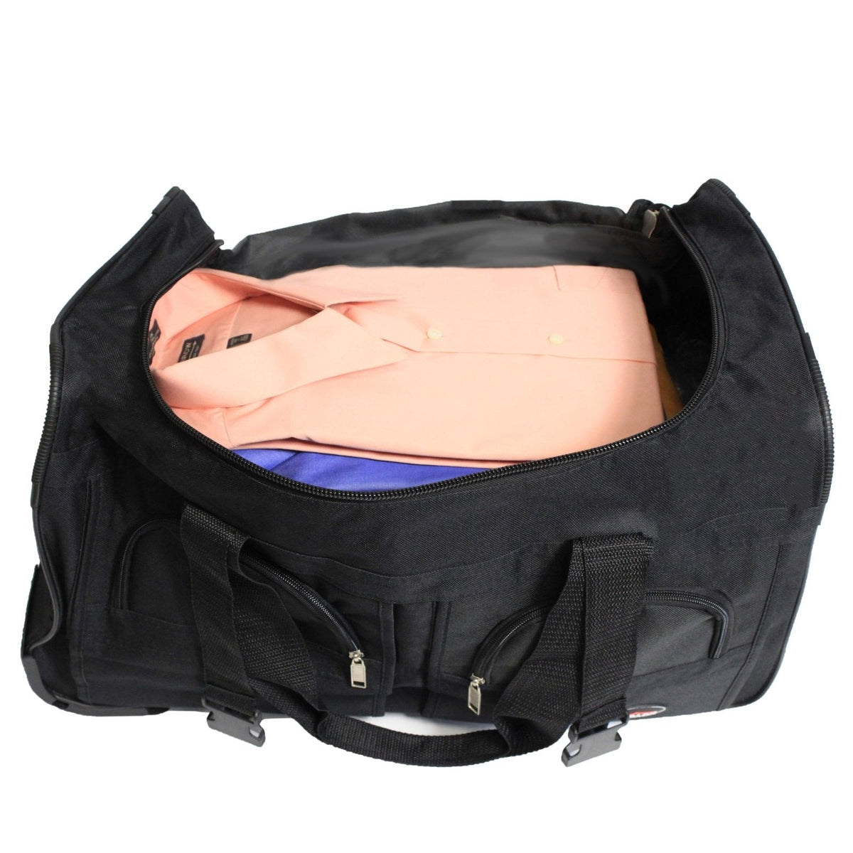 Dejuno 22 - Inch Duffel Bag with Telescopic Handle In - Line Skate Wheels and Adjustable Shoulder Strap