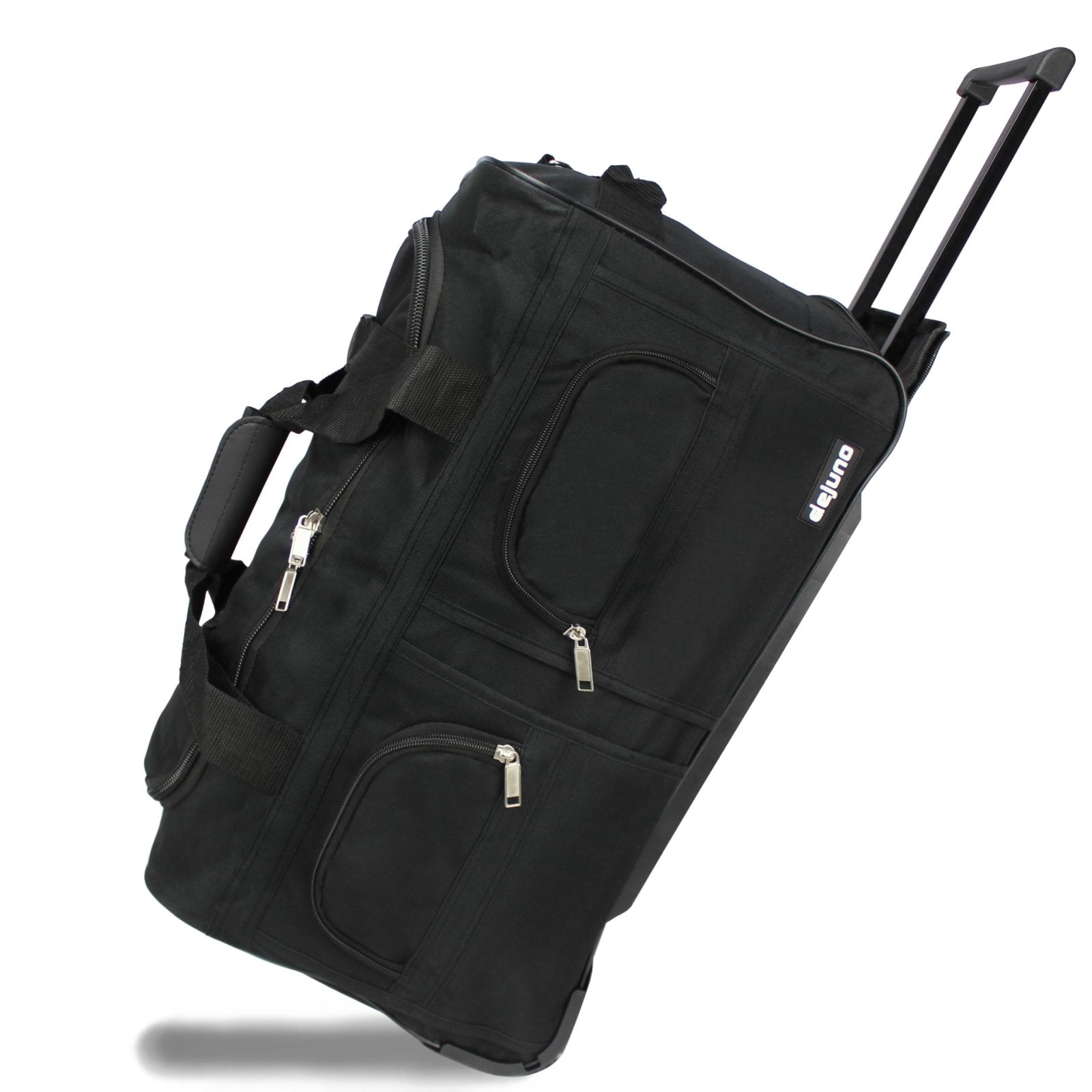 Dejuno 22-Inch Duffel Bag with Telescopic Handle In-Line Skate Wheels and Adjustable Shoulder Strap