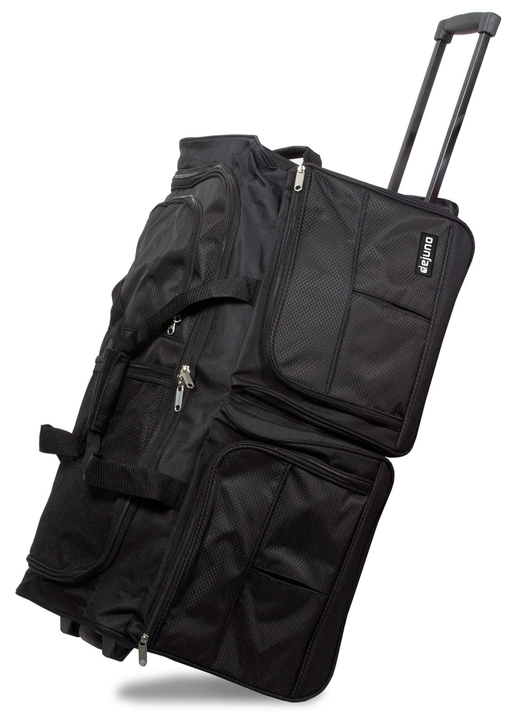 Dejuno 28-inch Rolling Duffle Bag - Black