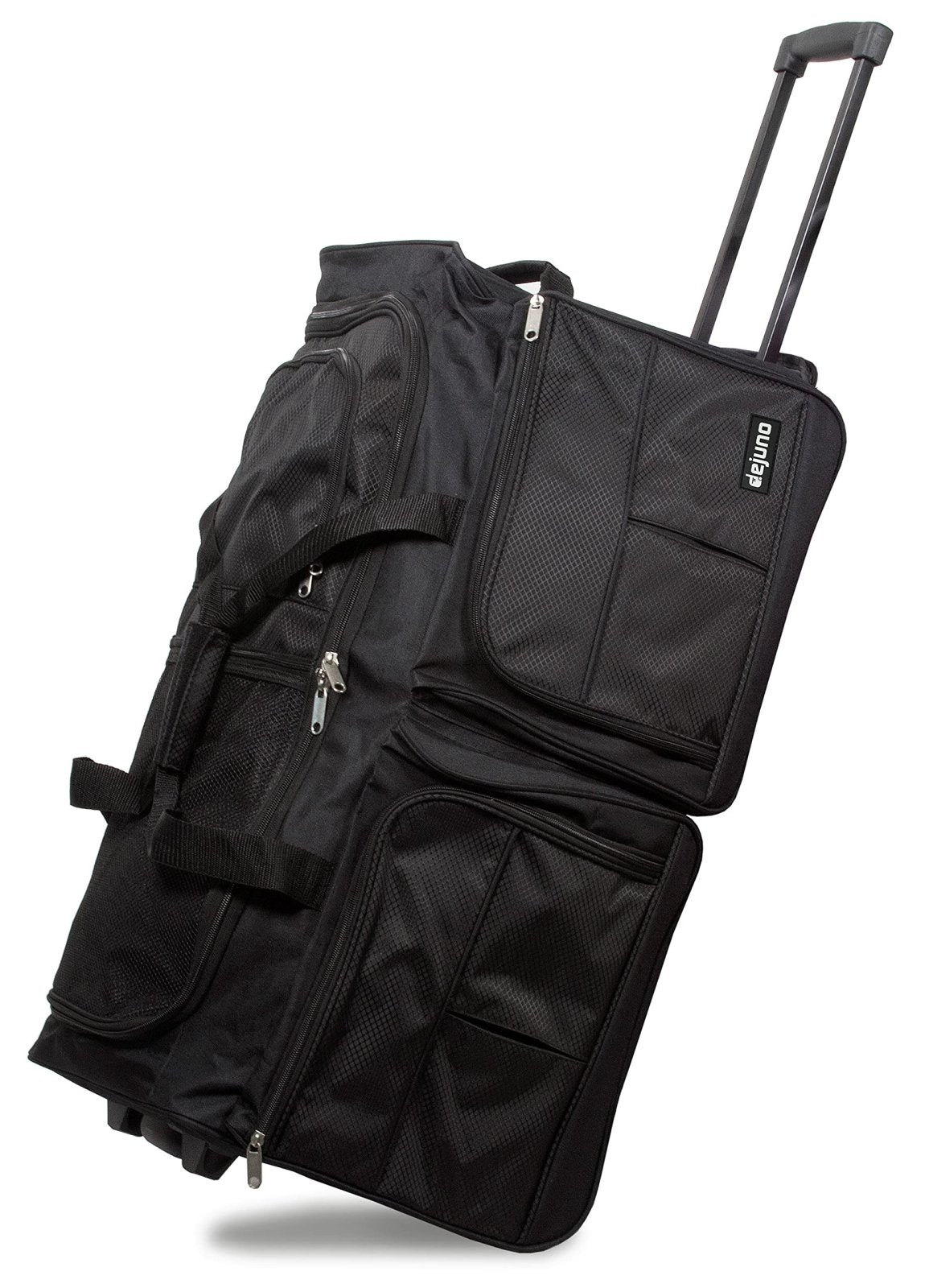 Dejuno 28-inch Rolling Duffle Bag - Black