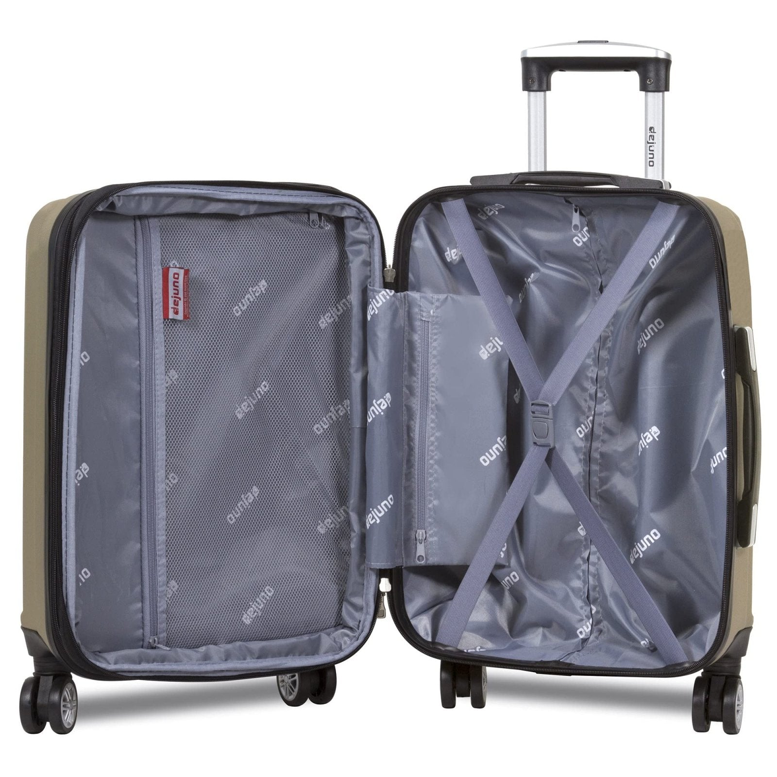 Dejuno Camden New Generation Hardside 3 - piece Expandable Spinner Luggage Set - Champagne
