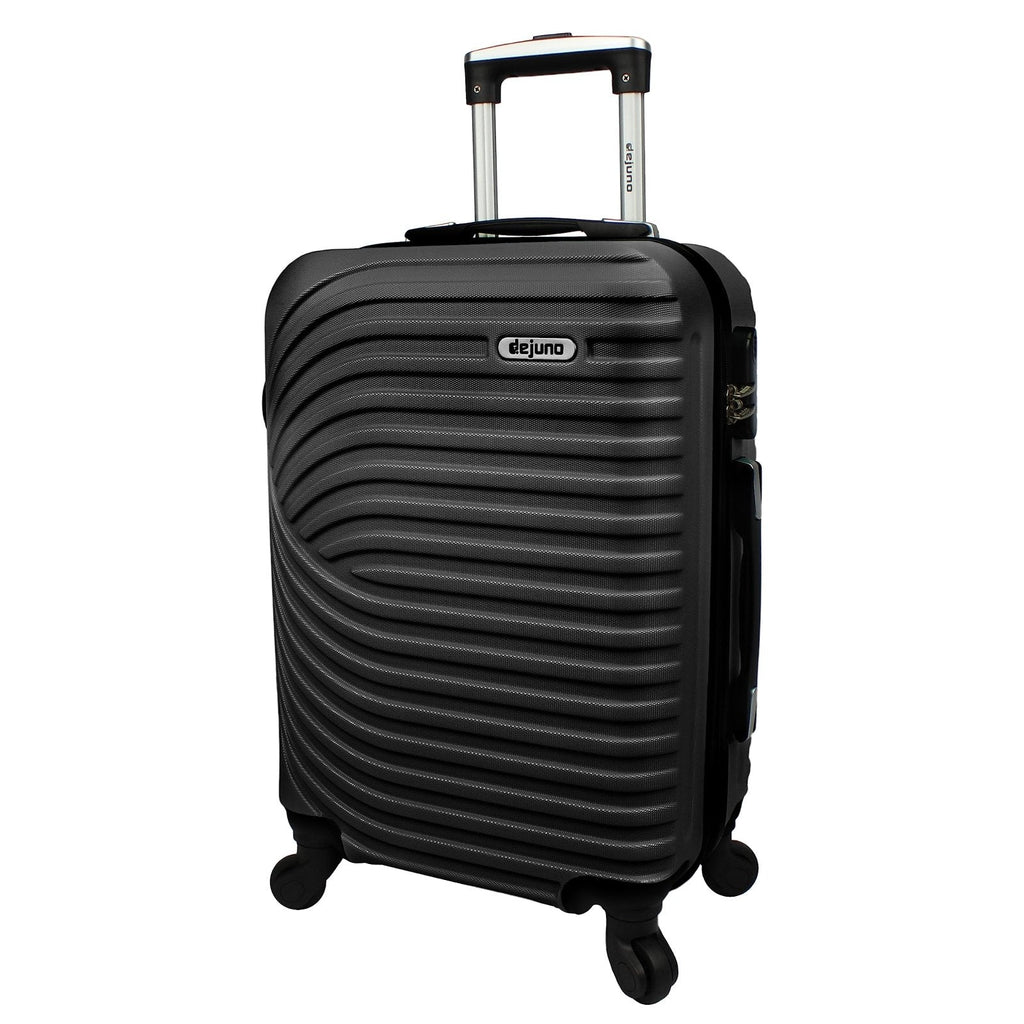 Dejuno Craft Hardside 20-Inch Carry-On Lightweight Spinner Luggage - Black