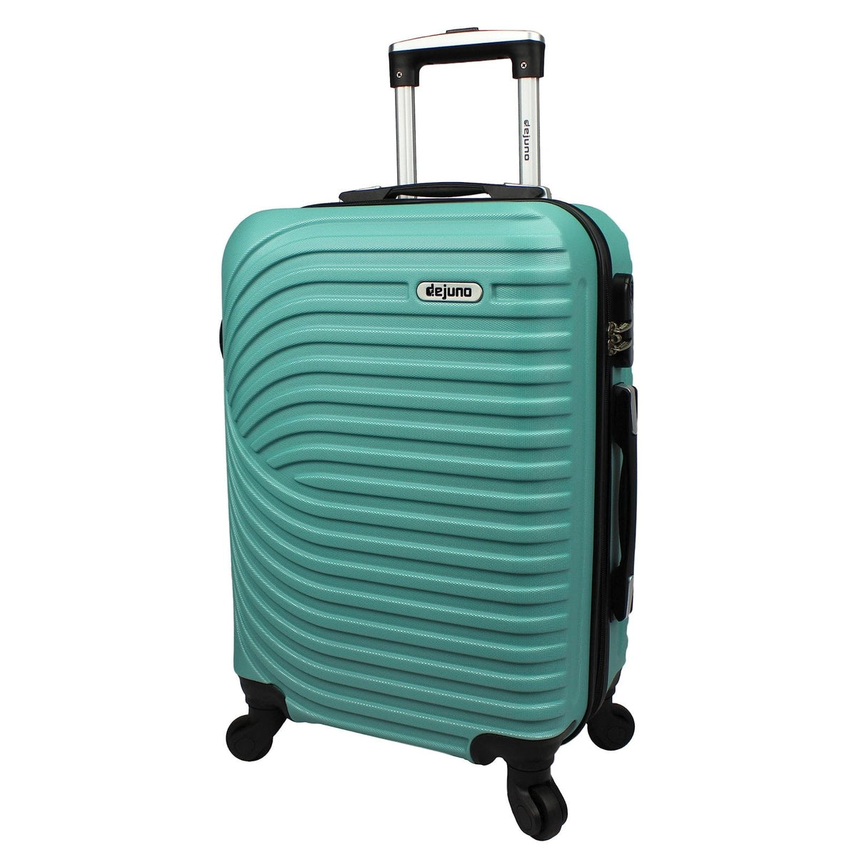 Dejuno Craft Hardside 20-Inch Carry-On Lightweight Spinner Luggage - Teal